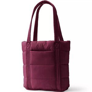 Land's End Burgundy Wanderweight Ultralight Packable Tote Bag/NWOT